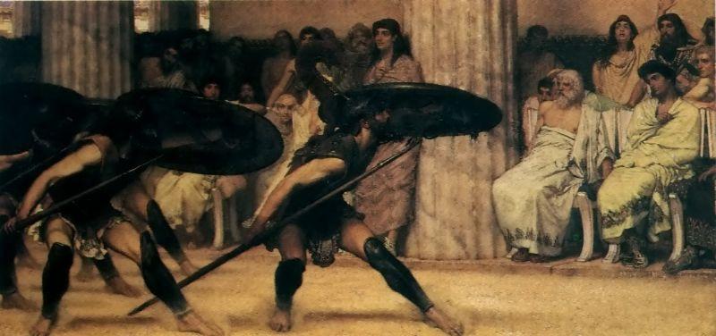 Laura Theresa Alma-Tadema A Pyrrhic Dance Sir Lawrence Alma Germany oil painting art